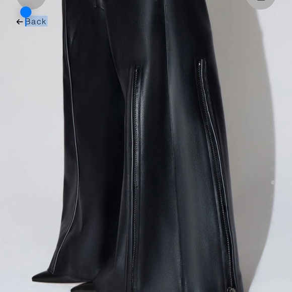 KHY FAUX LEATHER PANT - Picture 2 of 4